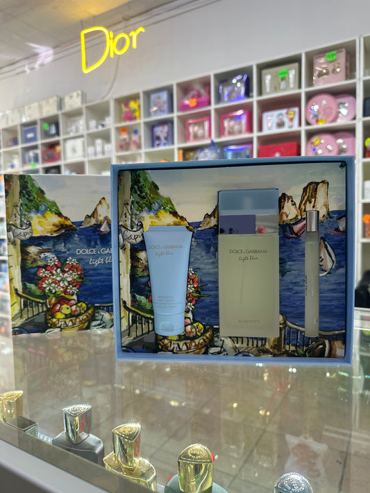 D&G Light Blue for Women 3pc Gift Set