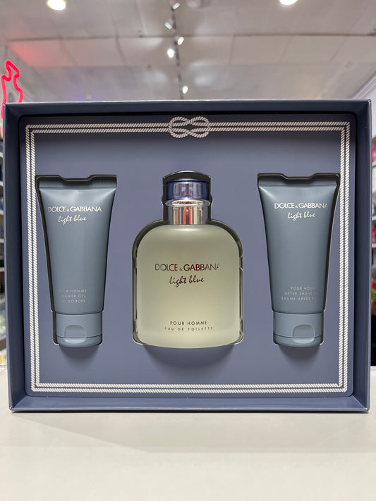 D&G Light Blue Men 3pc Gift Set