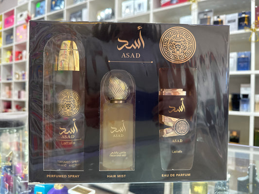 Lattafa Asad 3 Piece Gift Set