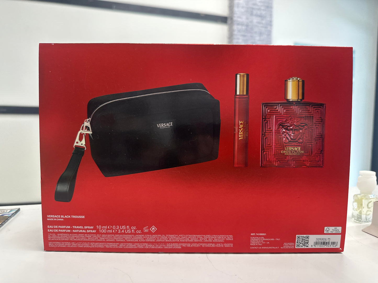 Versace Eros Flame EDP 3pc Gift Set