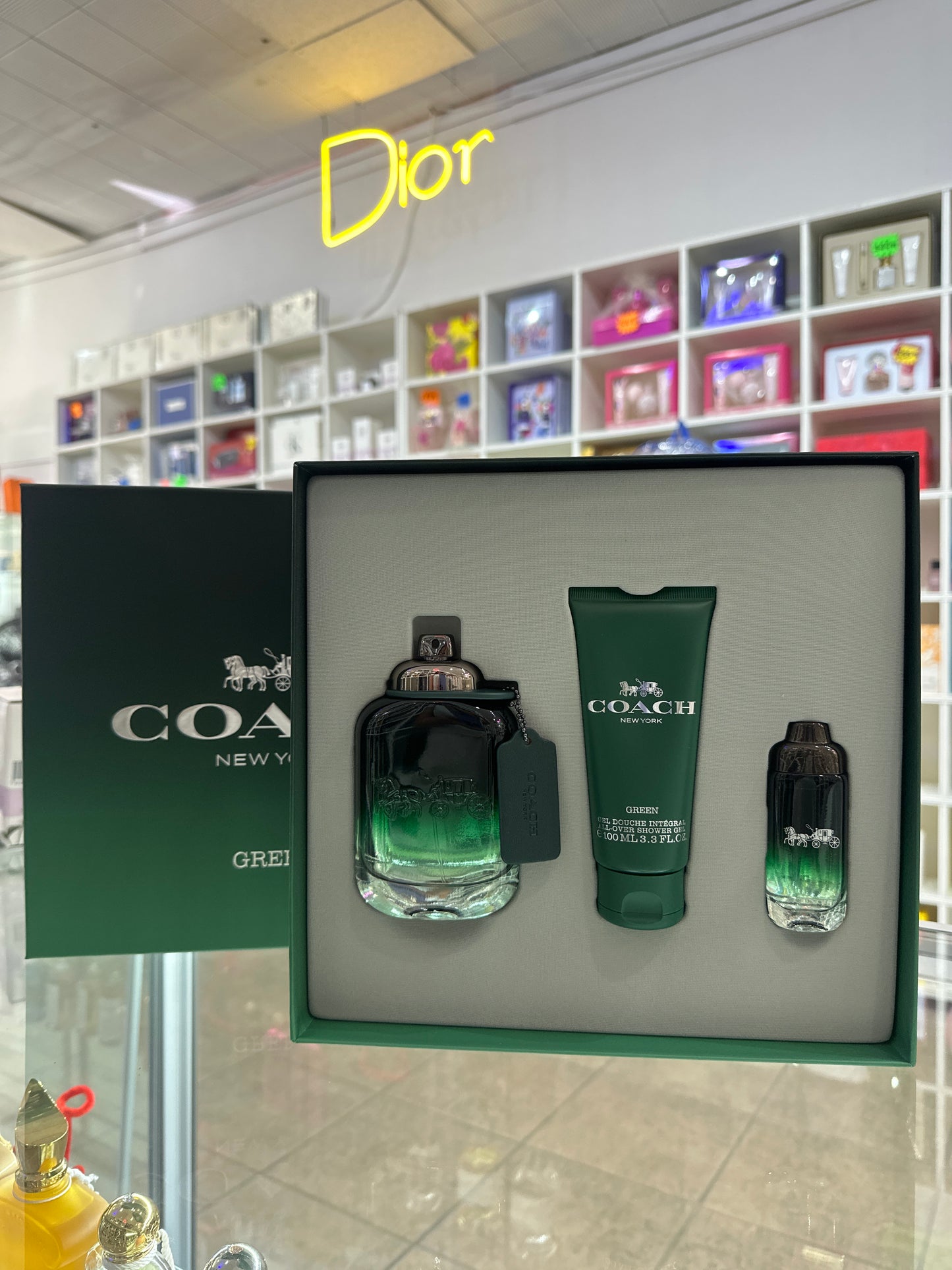 Coach Green Men 3pc Gift Set